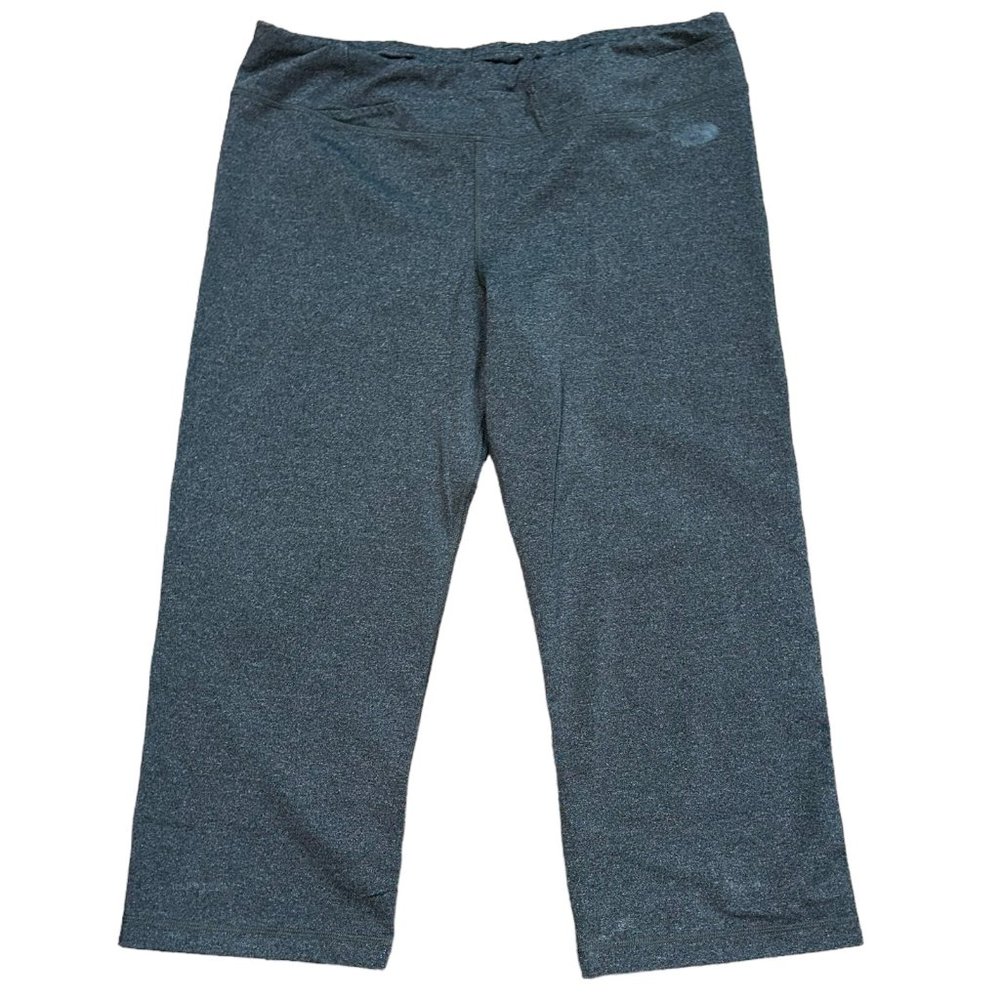 Women's The North Face Cropped Athletic Leggings High Waisted Dark Grey Size XL‎